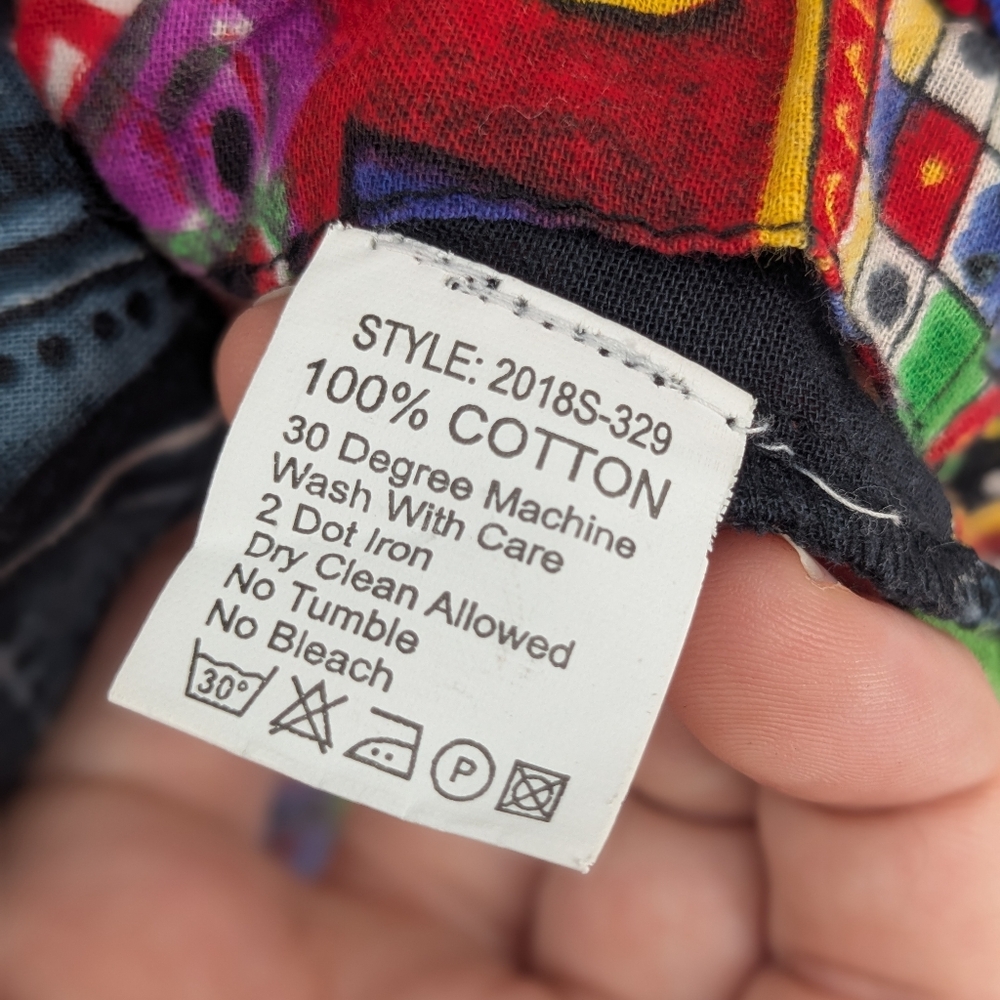 Antica Sartoria by Giacomo Button Down Collared Shirt Art To Wear Colorful Sz XL - Picture 16 of 16